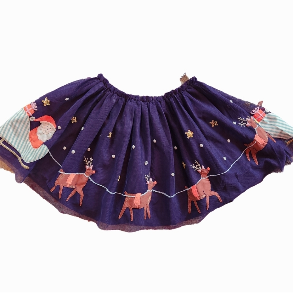 Mini Boden Santa Christmas Tulle skirt